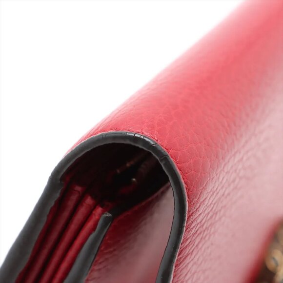 Gucci Dionysus Leather Chain Wallet Red 401231 - Picture 15 of 16